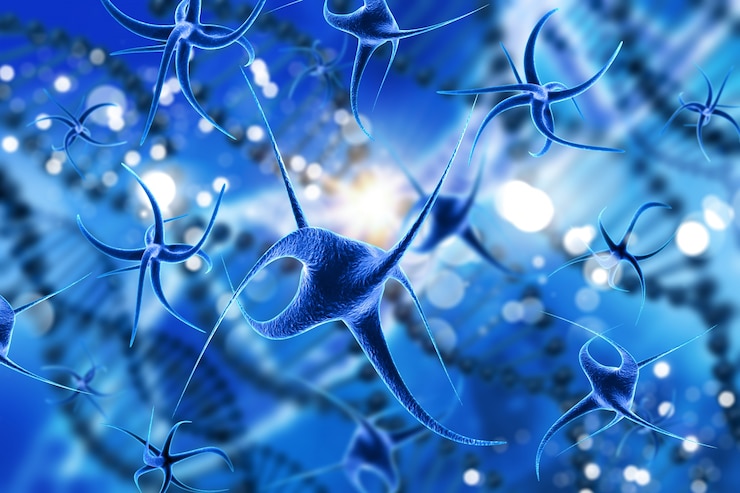 Free Photo 3d medical background with abstract virus cells 