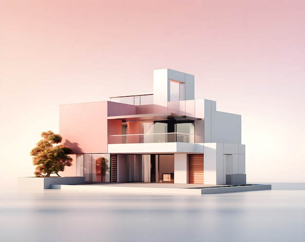 住宅建築用の3Dモデル