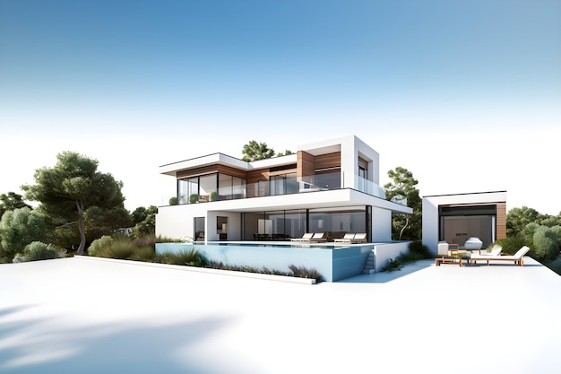 Free photo 3d model for house building