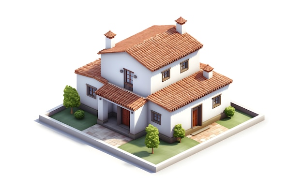 3d model of residential building