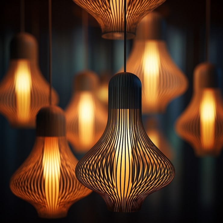 무료 Photo 3d 모던 램프 디자인