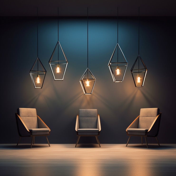 무료 Photo 3d 모던 램프 디자인