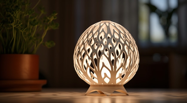 Free photo 3d modern lighting lamp design