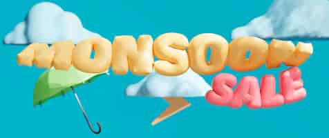 Free photo 3d monsoon season sale