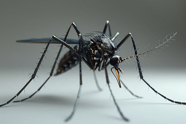 3d mosquito in studio