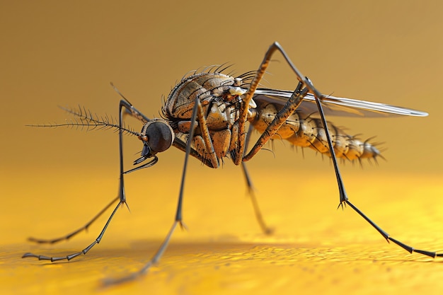 Free photo 3d mosquito in studio