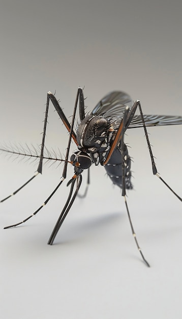 Foto gratuita mosquito 3d in studio