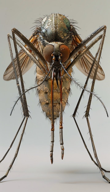 Free photo 3d mosquito in studio