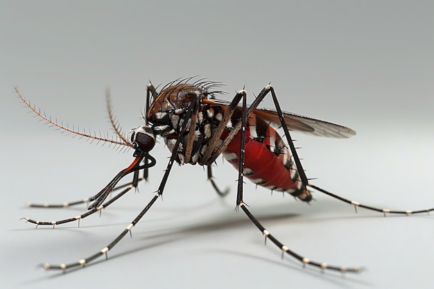 3d mosquito in studio