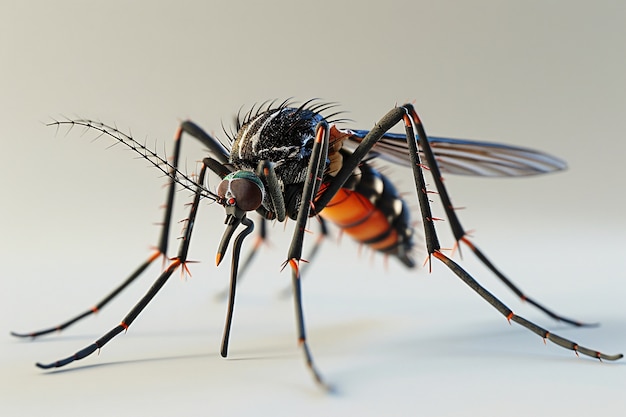 Free photo 3d mosquito in studio