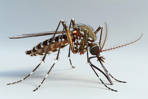 3d mosquito in studio