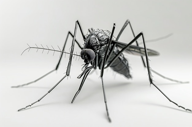 Foto gratuita mosquito 3d in studio