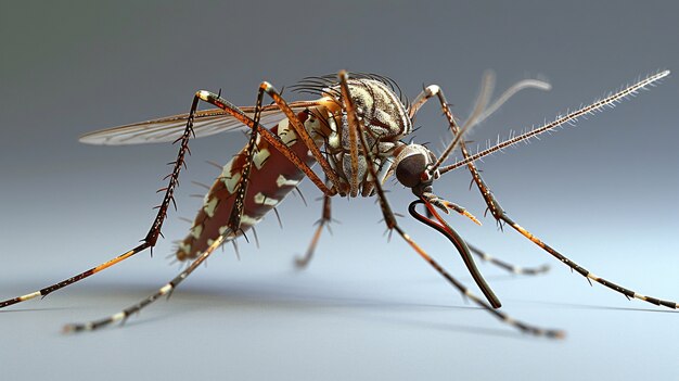 3d mosquito in studio