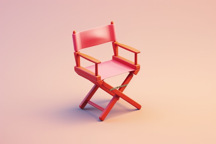 무료 Photo 3d 영화 감독의 의자