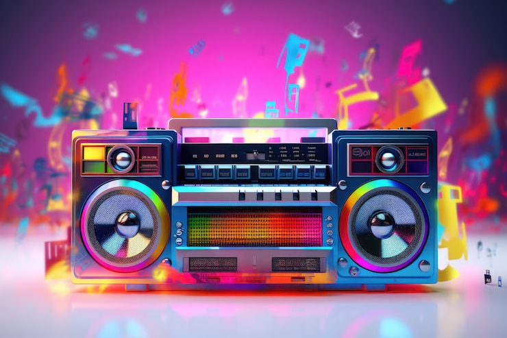 Free Photo 3d music related scene