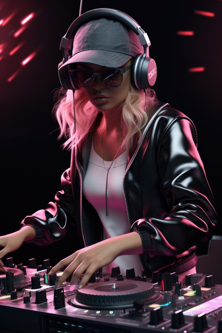 Free Photo 3d music related scene