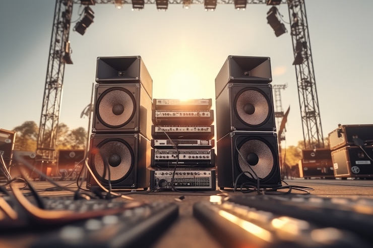 Free Photo 3d music related scene