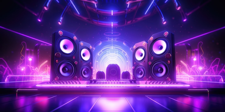 Free Photo 3d music related scene