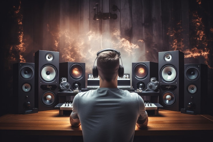 Free Photo 3d music related scene