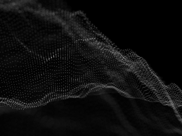 3D network particle flow background