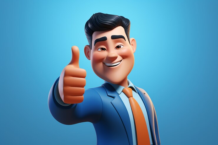 Free Photo 3d portrait of businessman