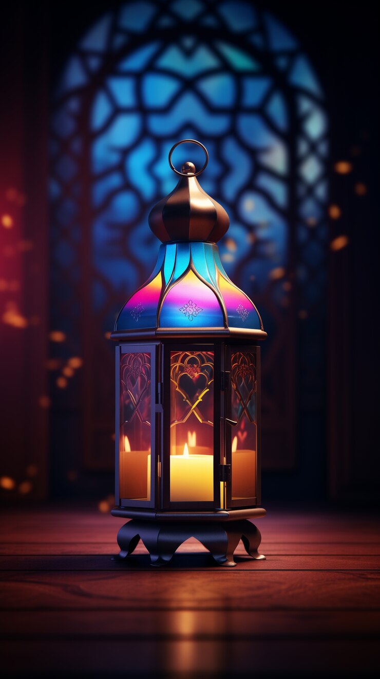 Free Photo 3d ramadan celebration lantern