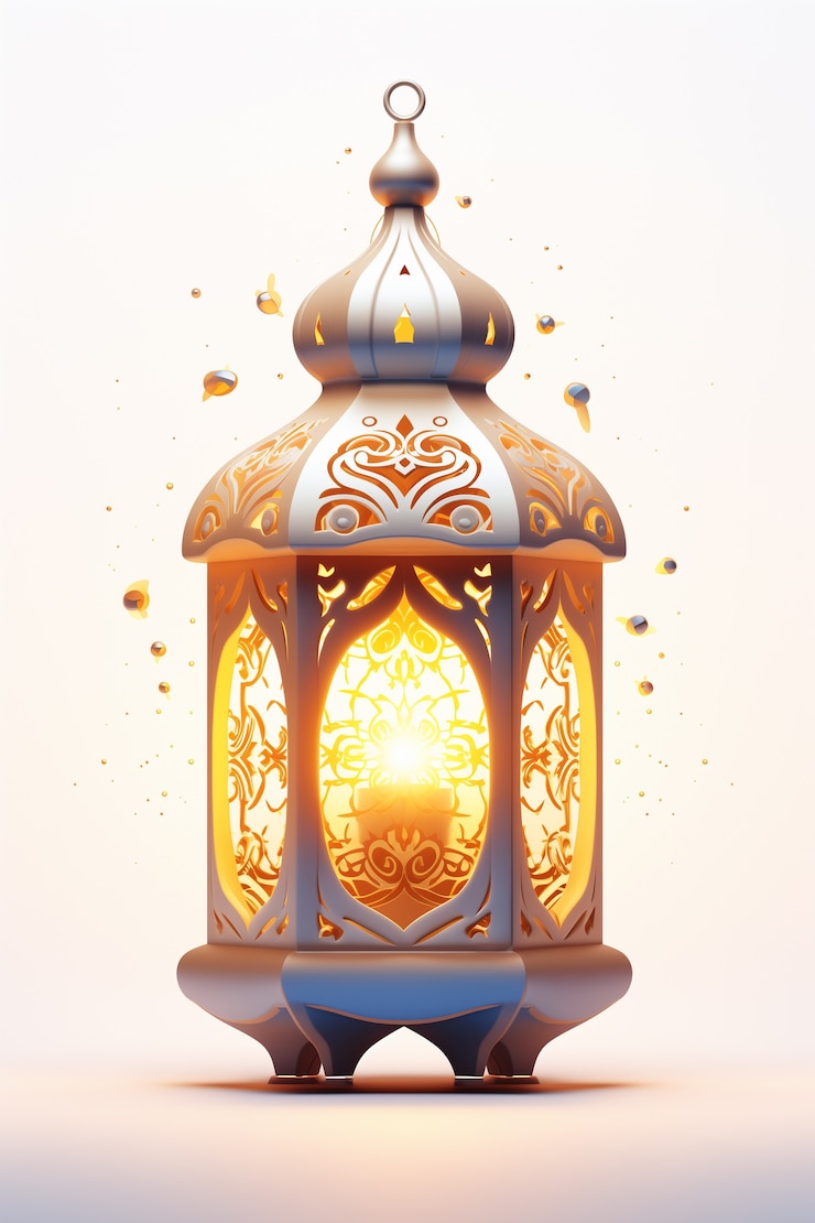 Free Photo 3d ramadan celebration lantern
