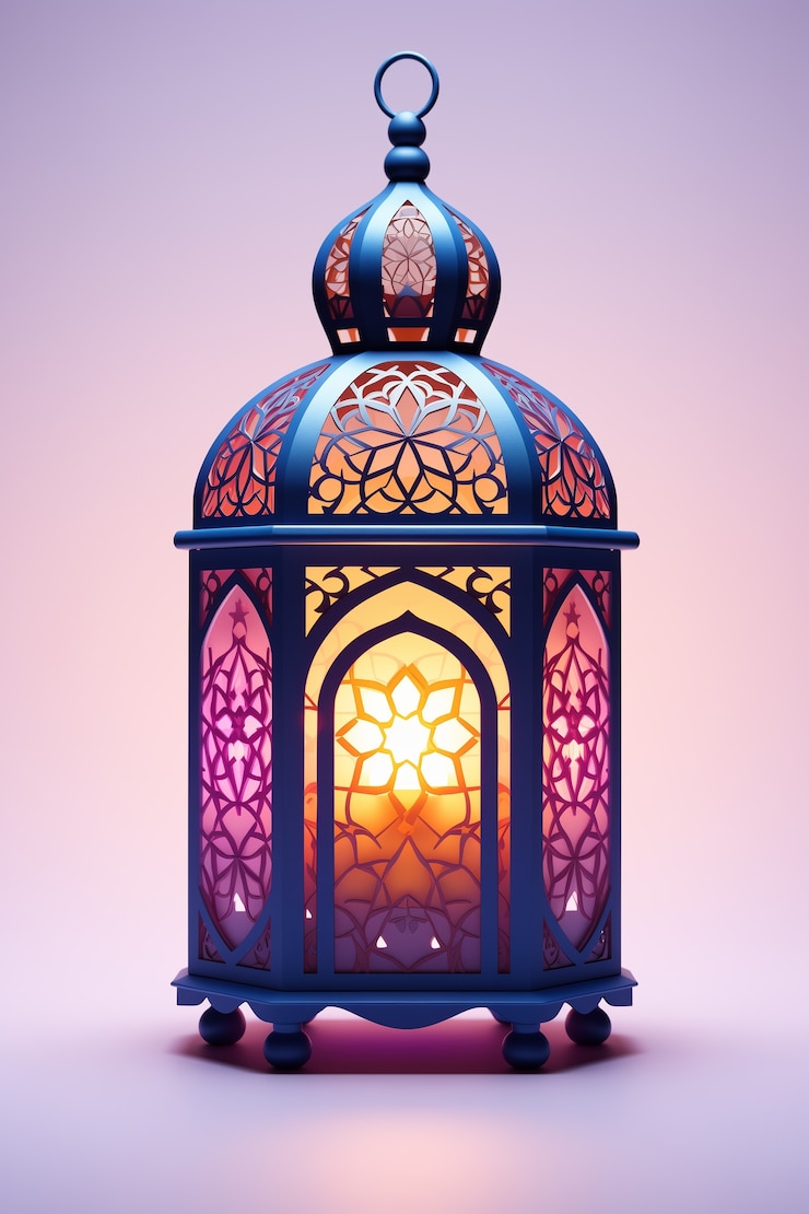 Free Photo 3d ramadan celebration lantern