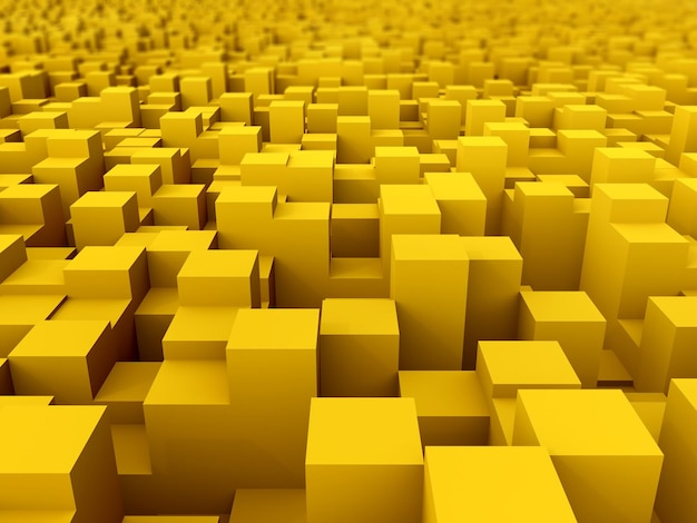 Free photo 3d render of an abstract background with extruding cubes