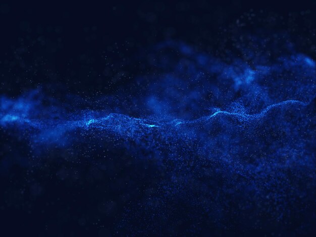 3D render of an abstract particle design background - network communications