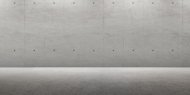 3d render of empty concrete room with shadow on the wall.