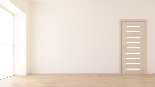 Premium Photo Small White Table With Folding Chairs In Simple White Clean Room Of Modern Living