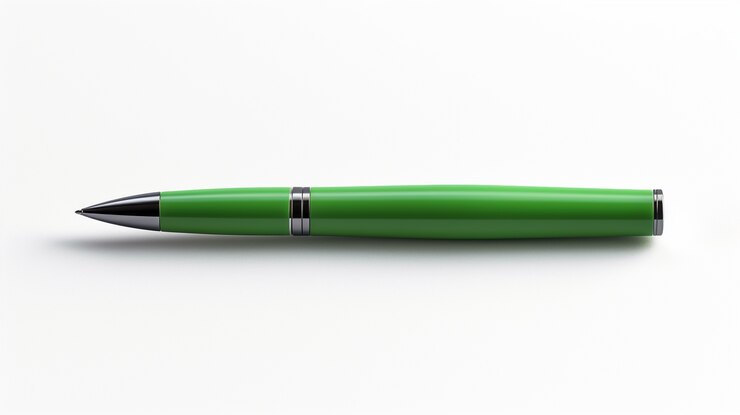 Free Photo 3d render of green fountain pen