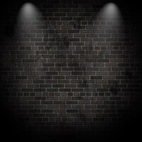 Free photo 3d render of spotlights on a grunge brick wall