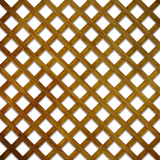 3d render of a wood lattice