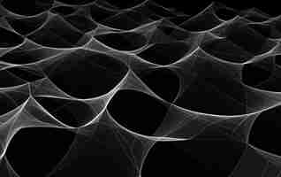 Free photo 3d rendering of abstract black and white background