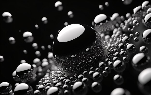 3d rendering of abstract black and white background