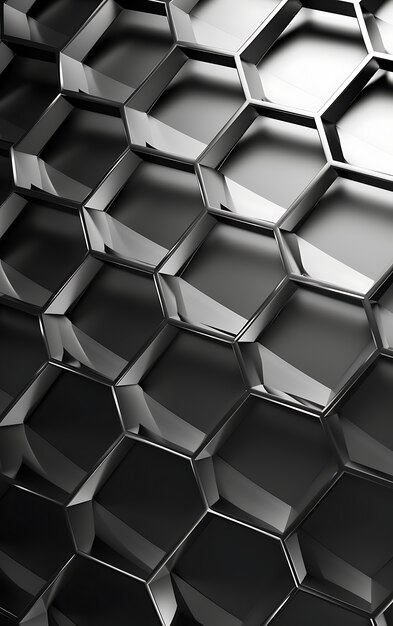 3d rendering of abstract black and white background