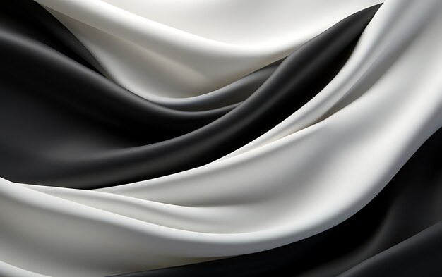 3d rendering of abstract black and white background