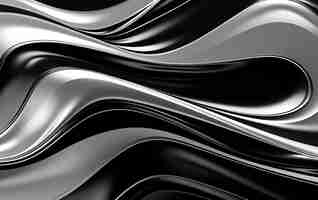 Free photo 3d rendering of abstract black and white background