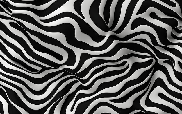 Free photo 3d rendering of abstract black and white background