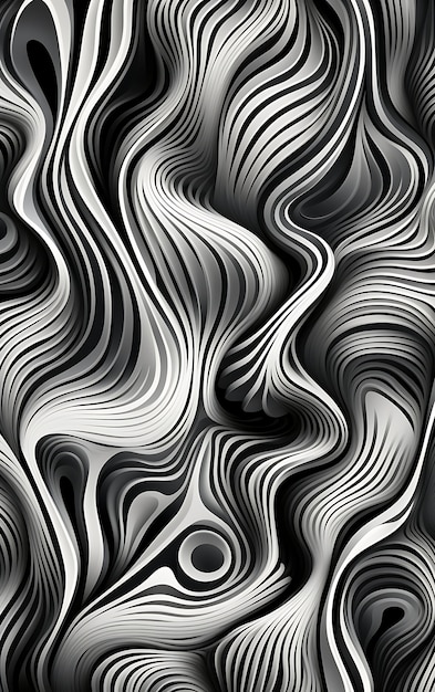 3d rendering of abstract black and white background