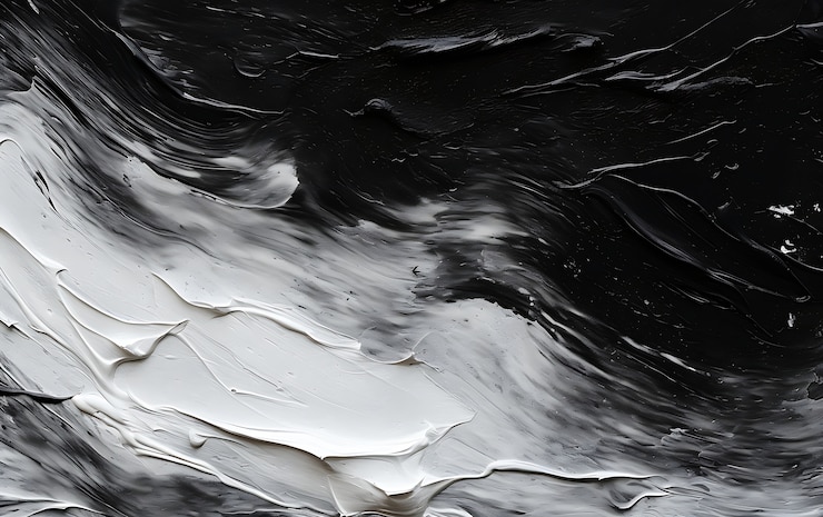 Free Photo 3d rendering of abstract black and white background