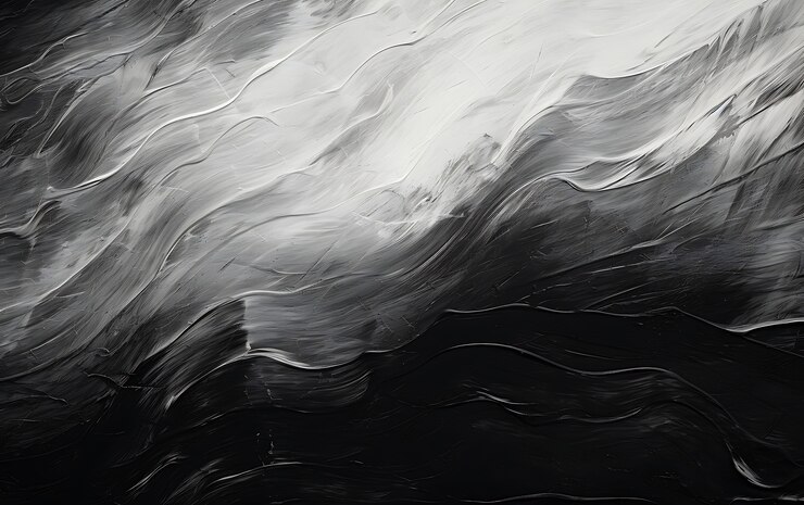 Free Photo 3d rendering of abstract black and white background