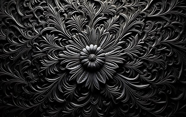 3d rendering of abstract black and white background