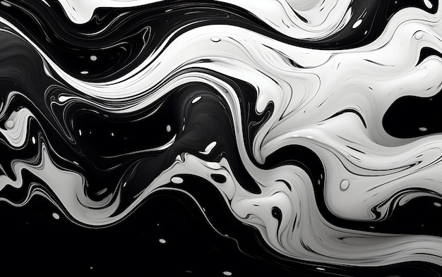 3d rendering of abstract black and white background