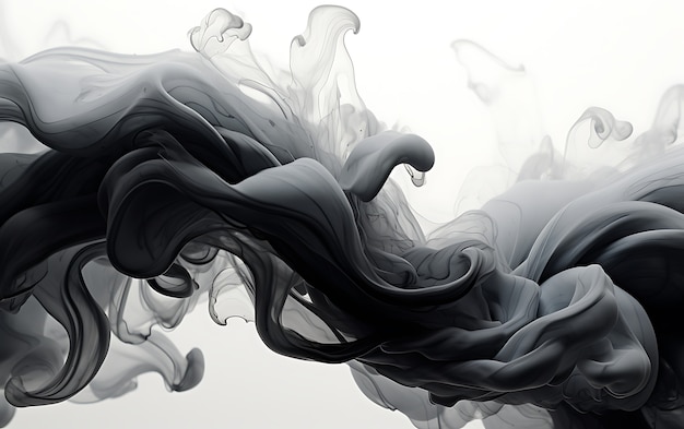 3d rendering of abstract black and white background