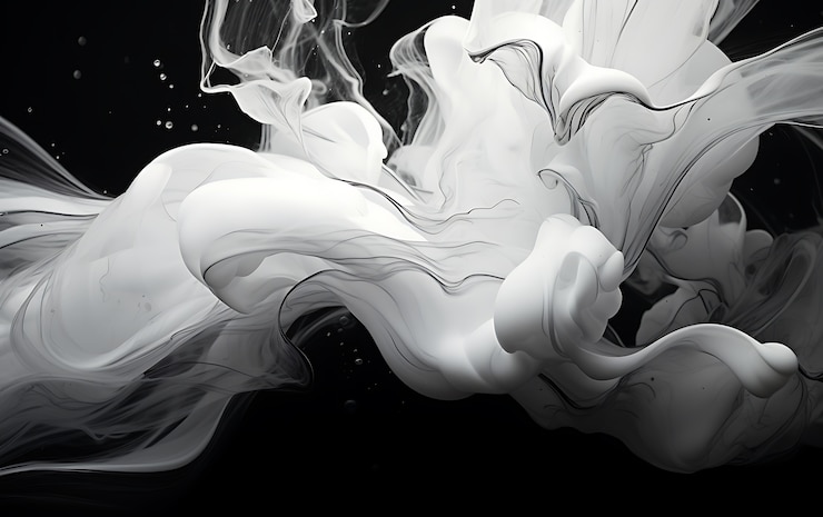 Free Photo 3d rendering of abstract black and white background