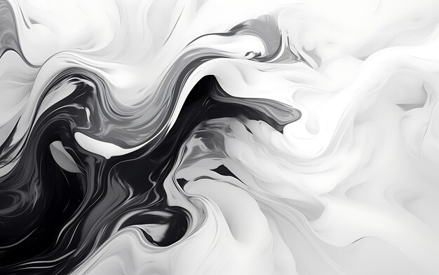 3d rendering of abstract black and white background