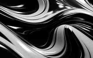 Free photo 3d rendering of abstract black and white background